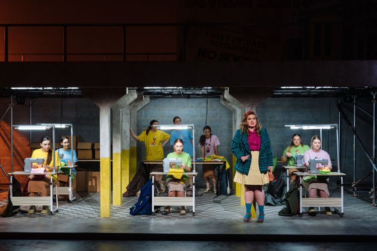 Opera singers performing on stage